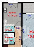 1-комнатная квартира на ул. Корженевского д.1 корп.2 Минск