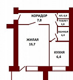 Купить 1-комнатную квартиру, Витебск, ул. Гагарина , д. 112 Витебск