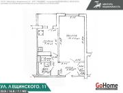 Снять 1-комнатную квартиру, Минск, ул. Лещинского, д. 11 в аренду  (Фрунзенский район) Минск