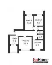 Купить 4-комнатную квартиру, Брест, Луцкая ул. Брест