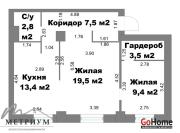 Купить 2-комнатную квартиру, Минск, Коласа ул., 4 (Советский район) Минск