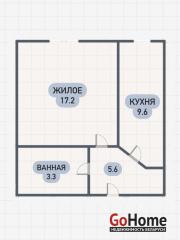 Купить 1-комнатную квартиру, Брест, Задорожная ул. Брест