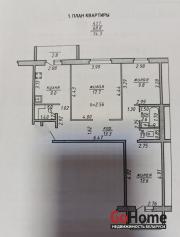 Купить 3-комнатную квартиру, Витебск, Медицинская, 4/2 Витебск