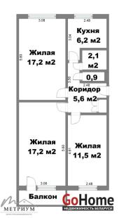 Купить 3-комнатную квартиру, Минск, ул. Ландера, д. 28 (Октябрьский район) Минск