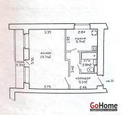 Купить 1-комнатную квартиру, Минск, Калиновского ул., 23/а (Первомайский район) Минск