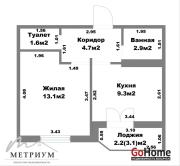 Купить 1-комнатную квартиру, Фаниполь, Брестская ул., 3/А Фаниполь