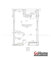 Купить 1-комнатную квартиру, Минск, Леонида Левина, 1 (Октябрьский район) Минск