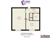 Купить 1-комнатную квартиру, Минск, Гуртьева ул., 18 (Первомайский район) Минск