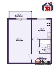 Купить 1-комнатную квартиру, Солигорск, Парковая ул., 9 Солигорск