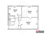 Купить 2-комнатную квартиру, Домачево, , Домачево