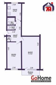 Купить 2-комнатную квартиру, Минск, Одоевского ул., 18/2 (Фрунзенский район) Минск