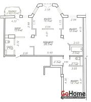 Купить 3-комнатную квартиру, Минск, Горецкого ул., 26 (Фрунзенский район) Минск