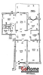 Купить 4-комнатную квартиру, Минск, Космонавтов, 22 (Московский район) Минск