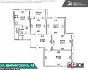 Купить 4-комнатную квартиру, Минск, Шаранговича ул., 78 (Фрунзенский район) Минск