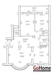 Купить 3-комнатную квартиру, Минск, Леонида Беды, 29(Советский район) Минск