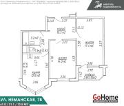 Снять 2-комнатную квартиру, Минск, ул. Неманская, д. 78 (Фрунзенский район) Минск