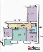 Купить 4-комнатную квартиру, Минск, Жореса Алфёрова, 14 (Октябрьский район) Минск