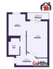 Купить 1-комнатную квартиру, Минск, Игуменский тракт, 20 (Ленинский район) Минск