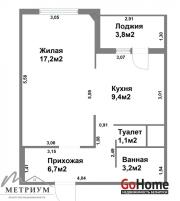 Купить 1-комнатную квартиру, Копище, Братьев Райт ул., 4 Копище