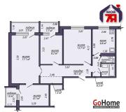 Купить 4-комнатную квартиру, Солигорск, Мира просп., 3/А Солигорск