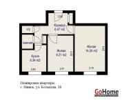 Купить 2-комнатную квартиру, Минск, Кольцова ул., 38 (Советский район) Минск