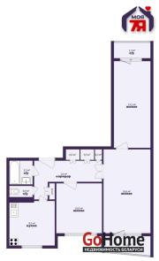 Купить 3-комнатную квартиру, Солигорск, Набережная, 25 Солигорск