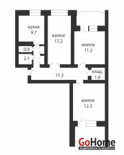 Купить 3-комнатную квартиру, Брест, Пушкинская ул. Брест