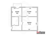 Купить 2-комнатную квартиру, Брест, Центр, б-р Космонавтов Брест