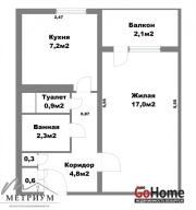 Купить 1-комнатную квартиру, Минск, Багратиона 2-й пер., 19 (Партизанский район) Минск