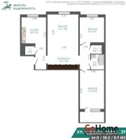 Купить 3-комнатную квартиру, Минск, Шаранговича ул., 29 (Фрунзенский район) Минск