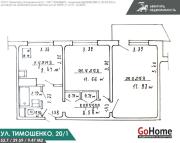 Купить 2-комнатную квартиру, Минск, Тимошенко ул., 20/1 (Фрунзенский район) Минск