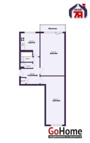 Купить 2-комнатную квартиру, Минск, Ольшевского ул., 49 (Фрунзенский район) Минск