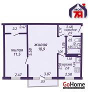 Купить 2-комнатную квартиру, Солигорск, Ленинского Комсомола ул., 3 Солигорск