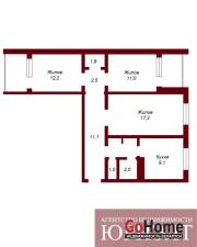 Купить 3-комнатную квартиру, Брест, ул. Волгоградская, д. 38 Брест