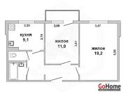 Купить 2-комнатную квартиру, Домачево, , Домачево