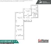 Купить 3-комнатную квартиру, Минск, Логойский тракт, 8 (Первомайский район) Минск