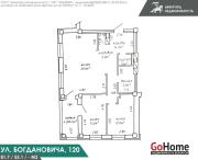 Купить 3-комнатную квартиру, Минск, Богдановича ул., 120 (Советский район) Минск