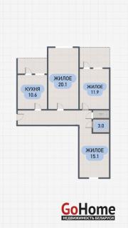 Купить 3-комнатную квартиру, Брест, Заводской Брест