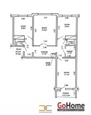 Купить 3-комнатную квартиру, Минск, Рокоссовского просп., 60/1 (Ленинский район) Минск