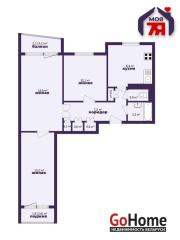 Купить 3-комнатную квартиру, Солигорск, Набережная ул., 16 Солигорск