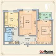 Купить 2-комнатную квартиру, Минск, Газеты Звязда, 44 (Московский район) Минск