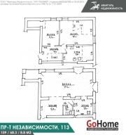 Снять 3-комнатную квартиру, Минск, просп. Независимости, д. 113 (Первомайский район) Минск