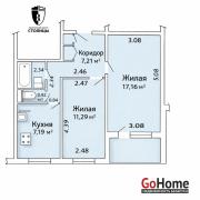 Купить 2-комнатную квартиру, Минск, Заславская, 12(Центральный район) Минск