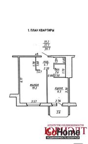 Купить 1-комнатную квартиру, Витебск, 3-я Садовая, 30 Витебск
