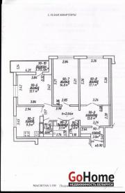 Купить 3-комнатную квартиру, Минск, Богдановича ул., 91 (Советский район) Минск