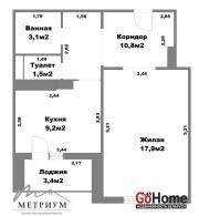 Купить 1-комнатную квартиру, Минск, Скрипникова ул., 60 (Фрунзенский район) Минск