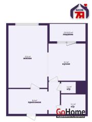 Купить 1-комнатную квартиру, Боровляны, Васильковая ул., 1 Боровляны