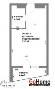 Купить 1-комнатную квартиру, Минск, Леонида Щемелёва ул., 26 (Октябрьский район) Минск