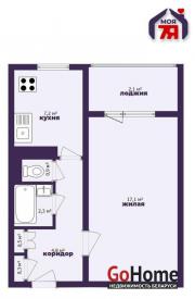 Купить 1-комнатную квартиру, Минск, Есенина ул., 53 (Московский район) Минск