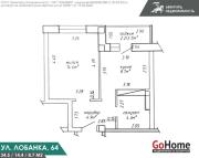 Купить 1-комнатную квартиру, Минск, Лобанка ул., 64 (Фрунзенский район) Минск